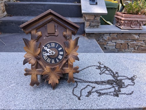 Ancien coucou pendule fôret - ancien,