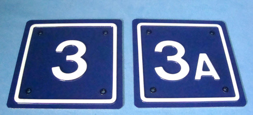 Numéro plaque rue - plaque, maison