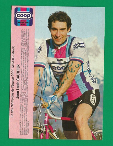 Cyclisme carte cycliste jean - cyclisme,