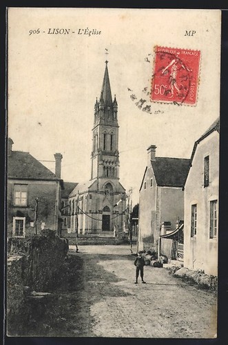 Cpa lison église - cpa,