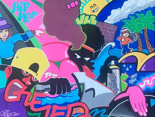 Ieaone street art graffiti pop - street, art-graffiti