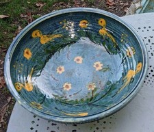 Plat en grés flammé poterie d’Annecy, St Jorioz. Savoie