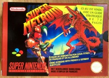 SUPER METROID - BOÎTE VIDE ORIGINALE NINTENDO SNES PAL FAH - État Exceptionnel