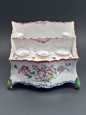 Ancienne Tulipière / Bouquetière en Faïence de Strasbourg fin XVIIIe début XIXe