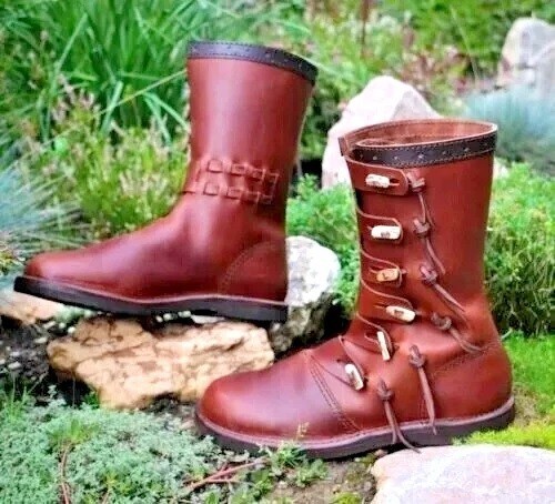Bottes viking médiévales - , en