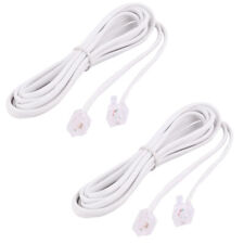 2 pcs 6P2C RJ11 Téléphone Téléphone Fax Modem Cable 1.9M 6.2 ft