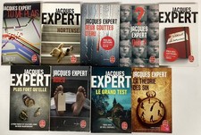 9 romans JACQUES EXPERT livre lot roman poche policier