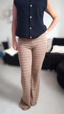 Pantalon beige imprimé