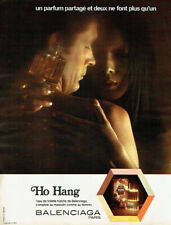 Publicité Advertising 1120  1972  parfum Ho Hang par Balenciaga eau toilette 