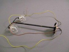 LQ996 Train Ho 1/87 1:87 Lampadaire de rue 2 boules 115 mm haut