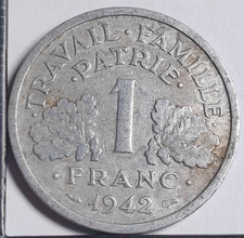 1 Franc Bazor 1942  Lourde France - 701075