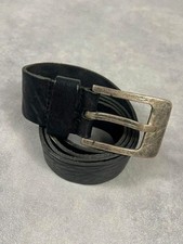 Ceinture cuir noir vintage Y2K