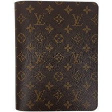 Sac Louis Vuitton Monogram Agenda Bureau R20100 Note Cover Brown