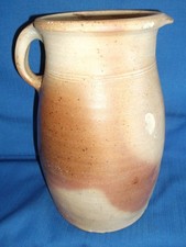 ancienne grande  cruche  pichet  en terre cuite vernissée-H 30cm