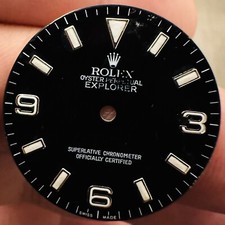 Rolex 3 6 9 Dial Luminova For Explorer 1 36mm Model Ref 114270 & 14270