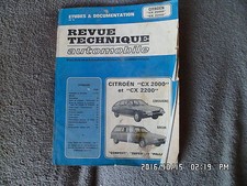 RTA CITROEN CX 2000 et 2200 confort super et pallas  E81
