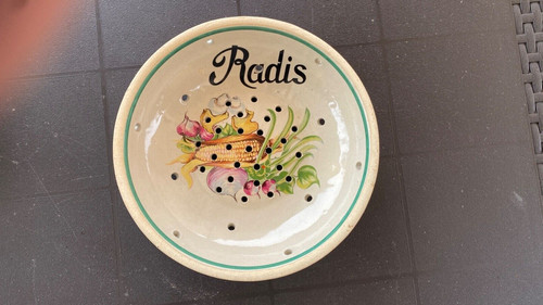 Plat radis faience - plat, a