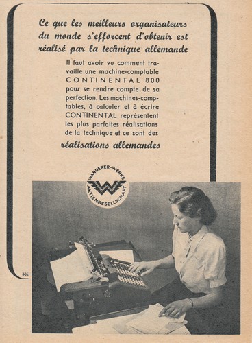 Publicité ancienne machine - , à