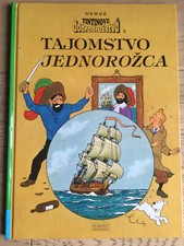 Tintin Hergé - Très rare Secret de la Licorne en Slovaque cartonné 1994 EO