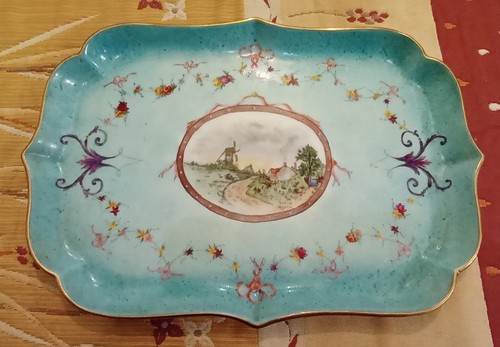 Plateau ancien porcelaine - ancien,