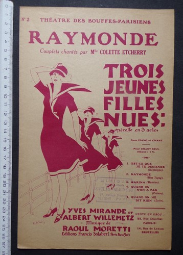 Partition trois jeunes filles - jeunes,