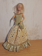 Robe du soir dorée /crochet