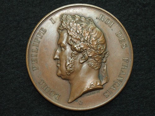 Medaille bronze louis philippe - medaille,