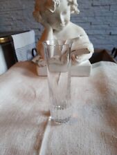 Vase tubulaire / cylindrique transparent en cristal Saint Louis