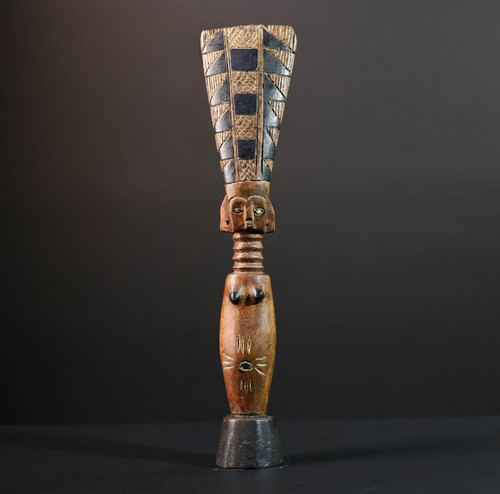 Figurine baule africaine bois - figurine,