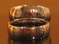 ANNEAU TUNGSTENE ARGENT L'ÉTRANGE NOEL DE MR JACK : T54