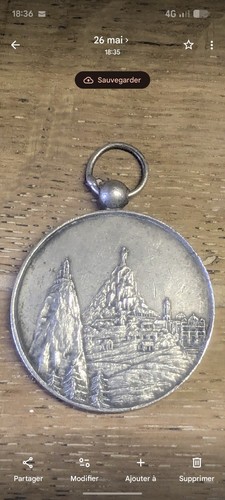 Médaille bronze argenté