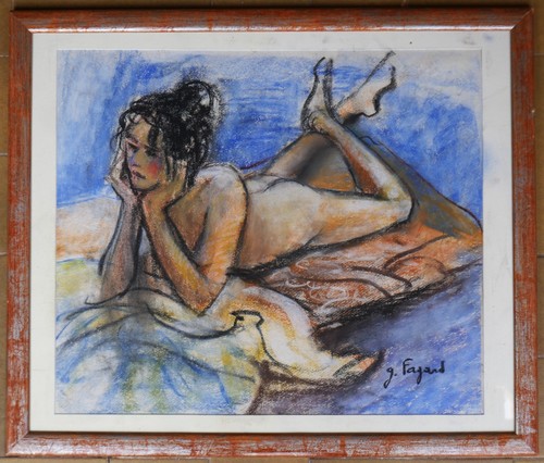 Tableau pastel gérard - pastel,
