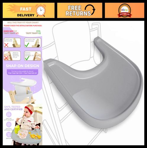 Ergonomic high chair tray - high,