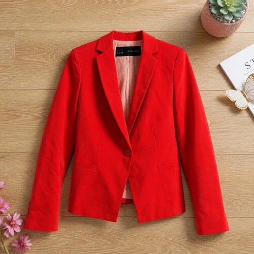 Veste blazer rouge corail - veste,