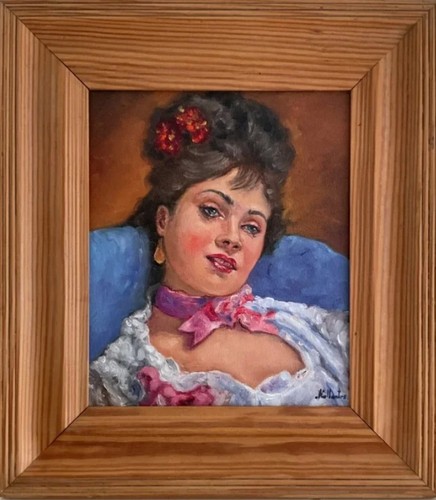 Tableau ancien huile portrait - ancien,