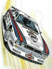 Plaque métal  rallye groupe b