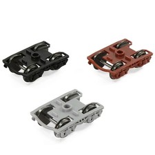 Evemodel 2pcs Modèles trains HO 1:87 Bogies avec roues DC en métal 36 Pouces