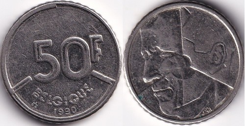 Francs 1990 belgique belgie - francs,