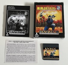 ⭐️NINJA GAIDEN 3-THE ANCIENT SHIP OF DOOM LYNX ATARI PAL COMPLET⭐️