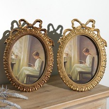 Cadre photo ovale en résine