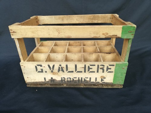 Ancien caisse bouteilles - ancien, bouteilles/