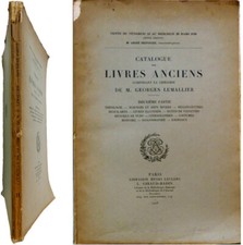 Catalogue livres anciens librairie Georges Lemallier 1928 Leclerc Giraud-Badin