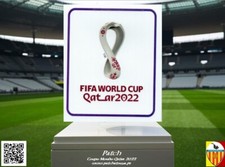 Badge Patch Coupe du Monde 2022 Blanc maillot Jersey foot France Italie Brésil