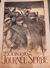 Théophile Alexandre STEINLEN (1859 - 1923) 25 juin 1916, Journée derbe - Affiche