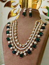 Indien Mariage Plaqué Or Vert