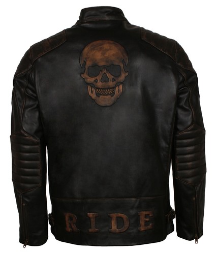 Veste cuir relief - veste,
