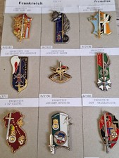 9 insignes de régiment France France Promotion Mugnier Lejeal Bezin Miquel