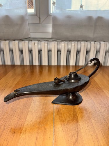 Lampe huile vintage en - lampe, à