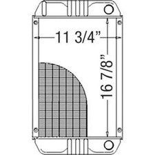 Neuf 6557255 Radiateur Compatible Avec Bobcat Mini 533 543, 7 Nageoires Per-Inch