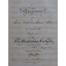 MENDELSSOHN Quintuor Quintet